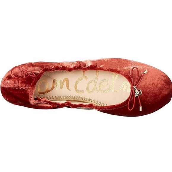 Sam Edelman Felicia Canyon Orange Slip On Rounded Toe Ballet Flats‎ Sz 7 - Picture 1 of 5